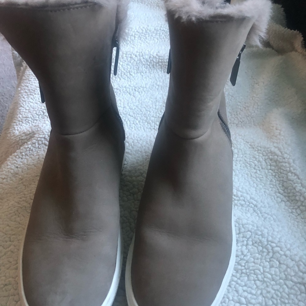 J Slides Faux Fur Platform Boot